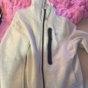 Gray Hoodie with Black Accents